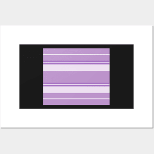 Strips - purple and white. Posters and Art